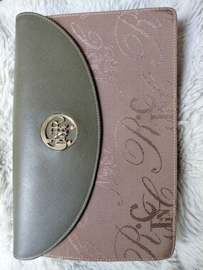 Vintage NINA RICCI Maroquinerie Clutch Bag NR Monogram Made in Italy